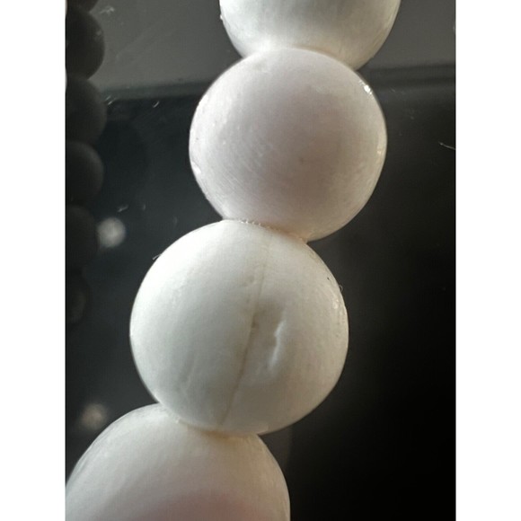 Antique Victorian Mediterranean Conch Shell Necklace 800 Silver Clasp Graduated - Picture 11 of 16